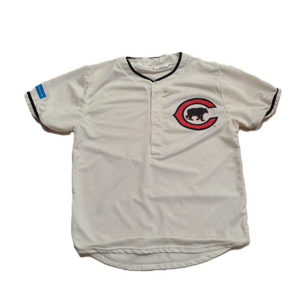 Chicago Cubs Jersey Shirt Cream SGA 1916 Throwback MLB Baseball Men's XL